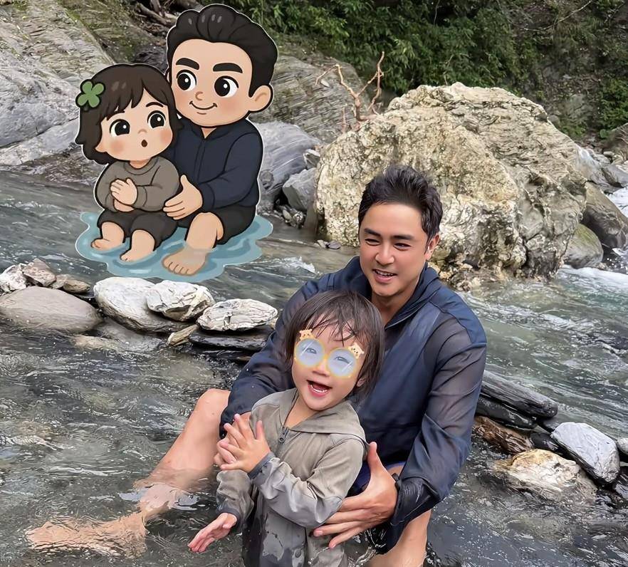 2岁二胎女儿躺吊床上面小肚子圆鼓鼓好萌冰球突破爆百万大奖明道一家露营吃烤肉(图6)